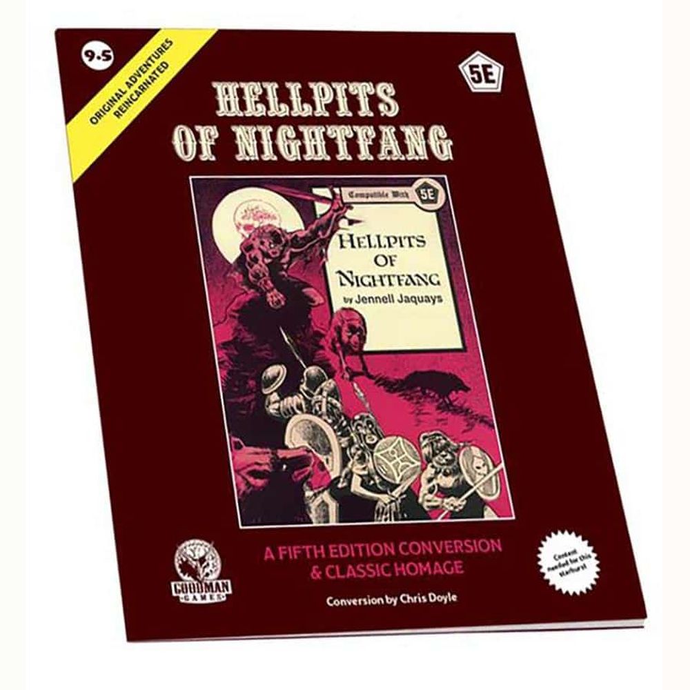 PREORDER Original Adventures Reincarnated - #9.5: Hellpits of Nightfang (5E adventure)