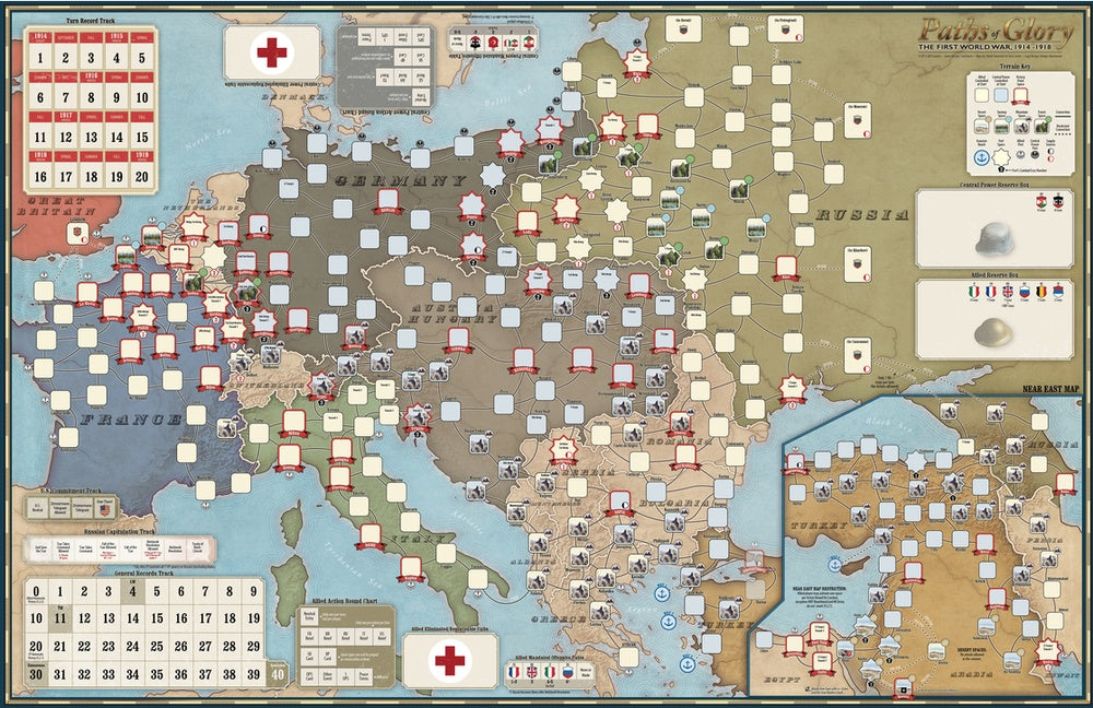 PREORDER GMT Games - Paths of Glory   Mounted Map