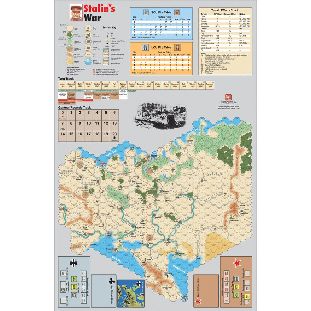PREORDER GMT Games - Stalins War Mounted Map