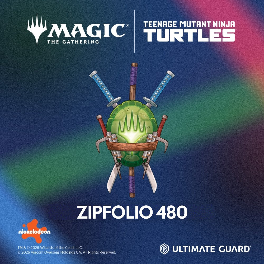 Ultimate Guard: Portfolio  XenoSkin ZipFolio 480  MTG: TMNT  Pizza Box