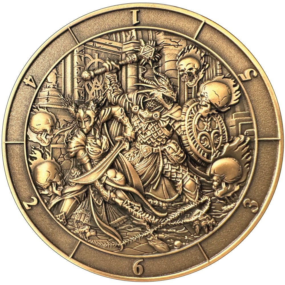 PREORDER Dice Coin D6 Battle Scene