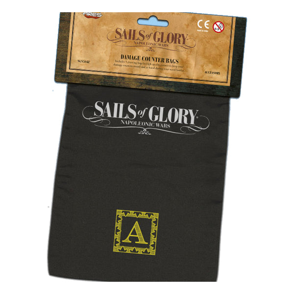 PREORDER Sails Of Glory - Damage Counter Bags (Set of 5 different bags)