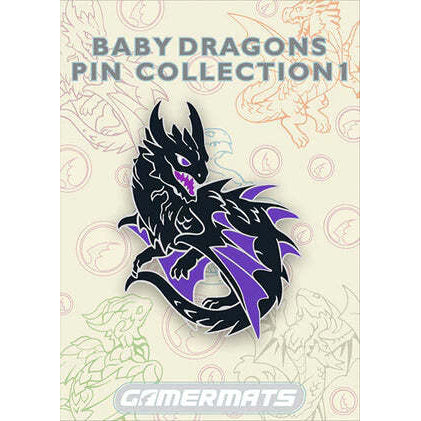 PREORDER GamerMats: Baby Black Dragon from Baby Dragons Pin Set 1