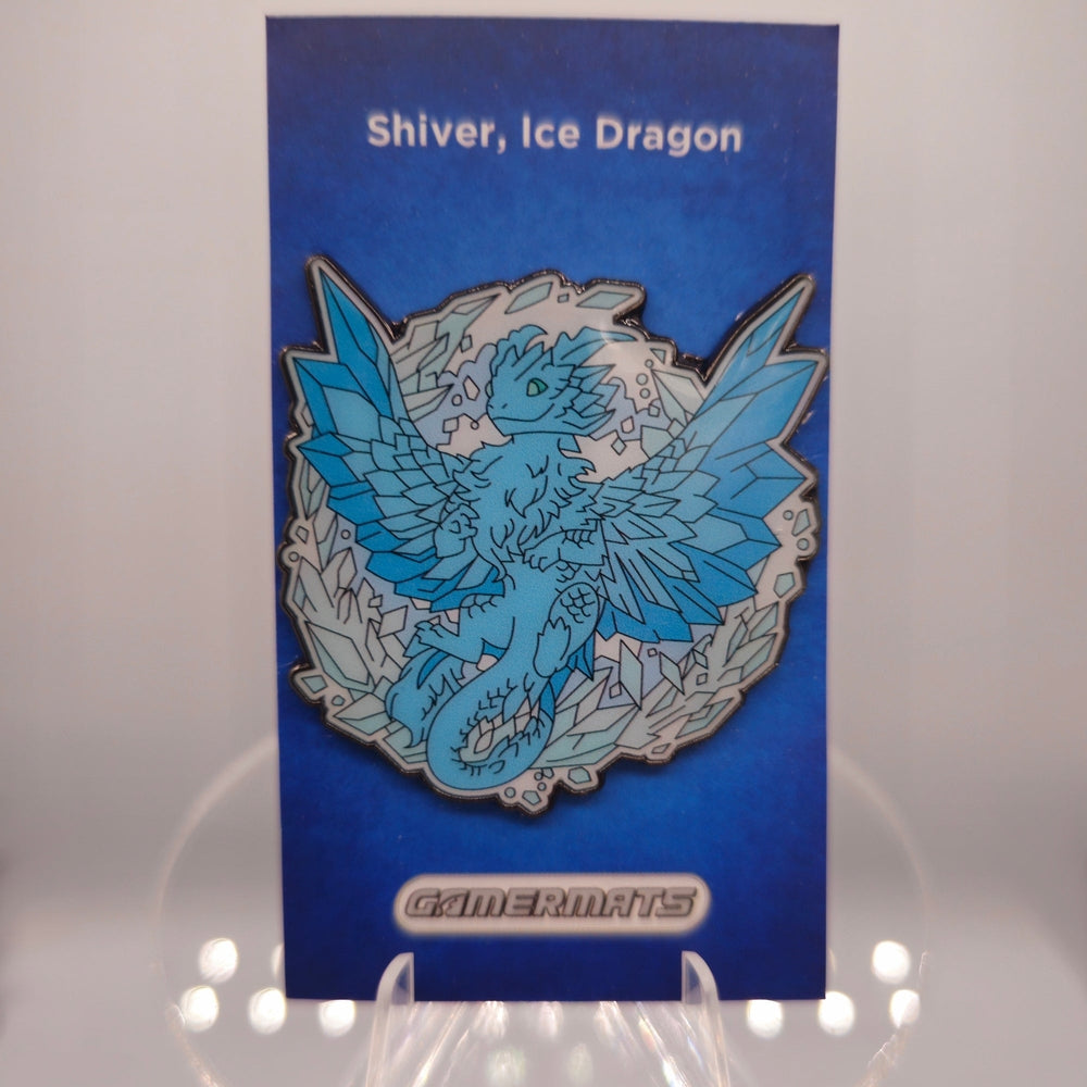 PREORDER GamerMats: Shiver - Ice Dragon Pin