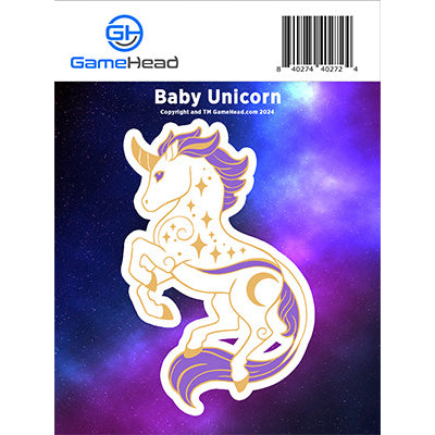 PREORDER GamerMats: Baby Unicorn - Sticker