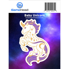 PREORDER GamerMats: Baby Unicorn - Sticker