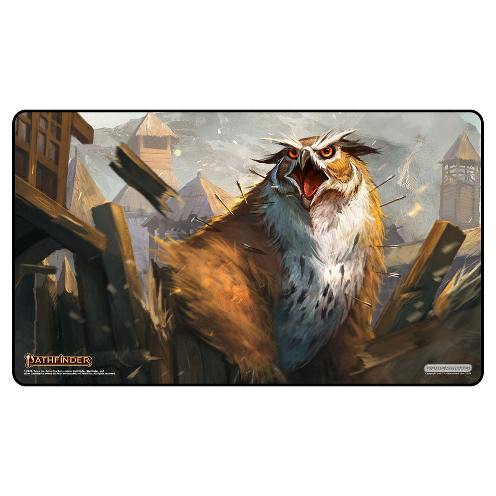 PREORDER GamerMats: Giant Owlbear Attack - Pathfinder Playmat