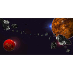 PREORDER GamerMats: Asteroid Belt - XL Wargame Mat - 36 x 72