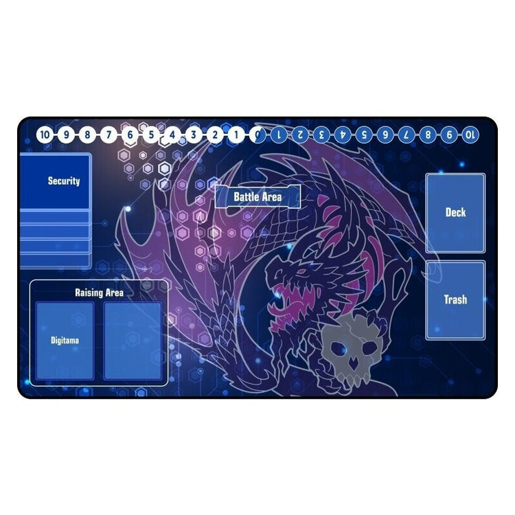 PREORDER GamerMats: Digimon Compatible Black Dragon - Playmat