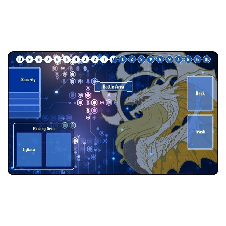 PREORDER GamerMats: Digimon Compatible White Dragon - Playmat