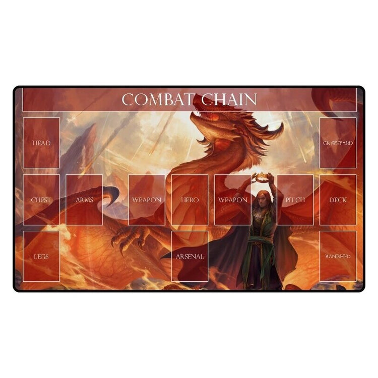 PREORDER GamerMats: Red Mage Flesh and Blood Compatible Zone Mat - Playmat