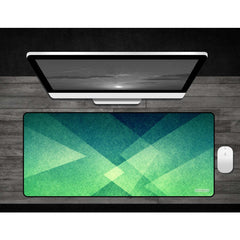 PREORDER GamerMats: Green Woven Shapes - Deskmat