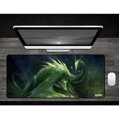 PREORDER GamerMats: Green Crystal Dragon - Deskmat