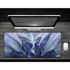 PREORDER GamerMats: White Crystal Dragon - Deskmat