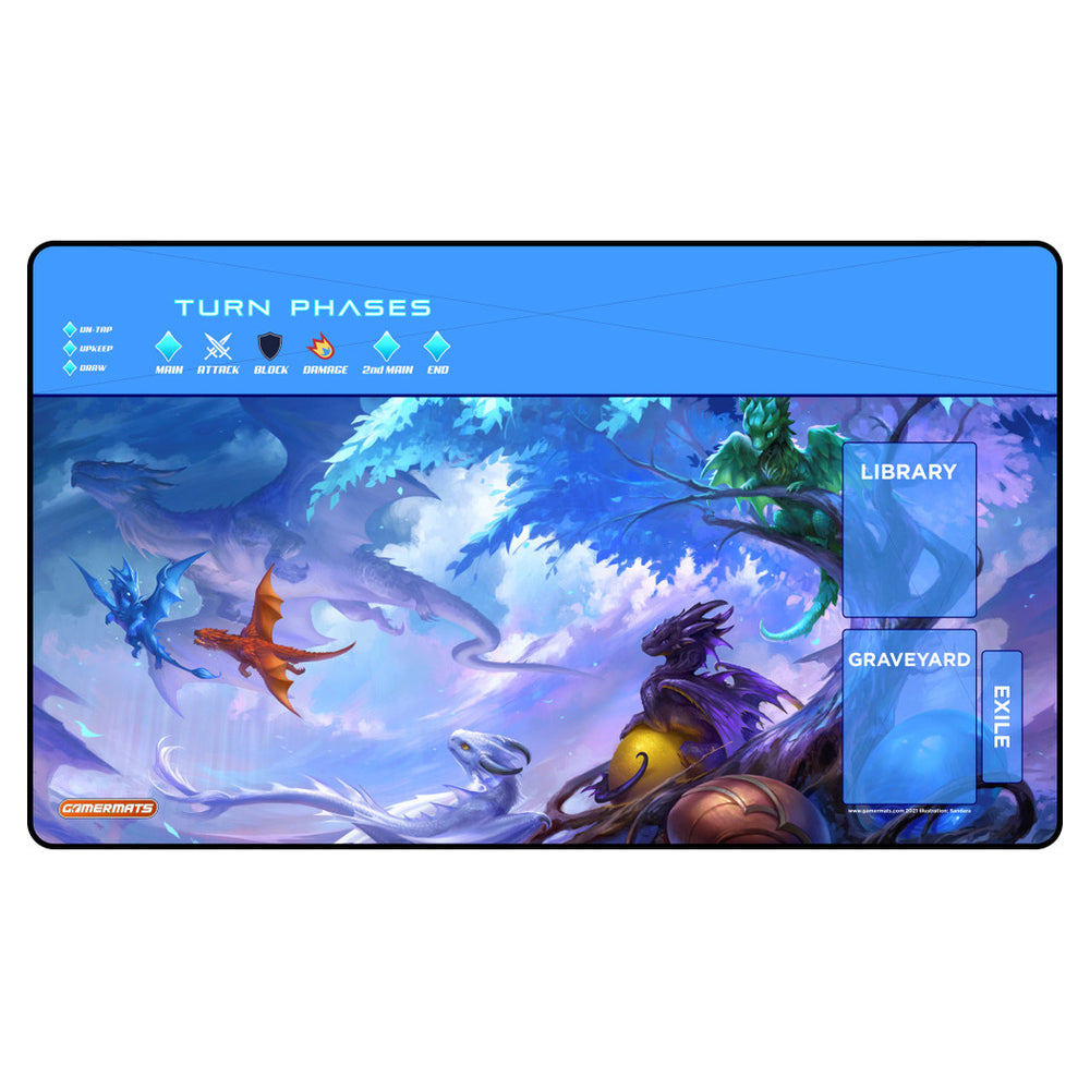 PREORDER GamerMats: Circle of Life with Magic Compatible Zones - Playmat
