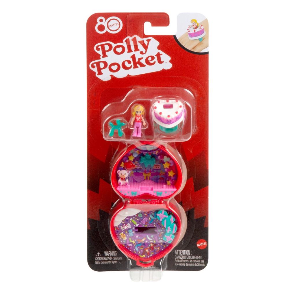 PREORDER Polly Pocket - Mattel 80Th Ruby Red Ring Box Compact