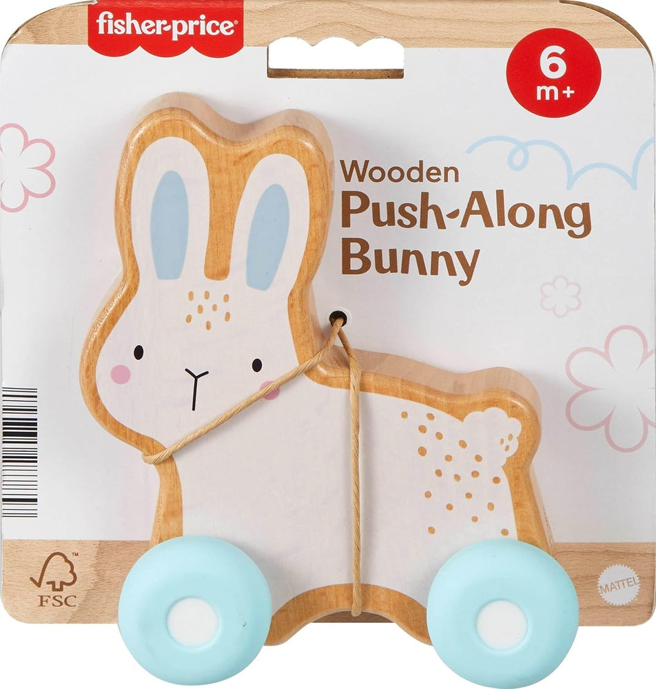 PREORDER Infant Toys - Wooden Push Along Bunny