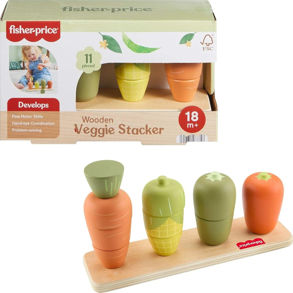 PREORDER Infant Toys - Wooden Veggie Stacker