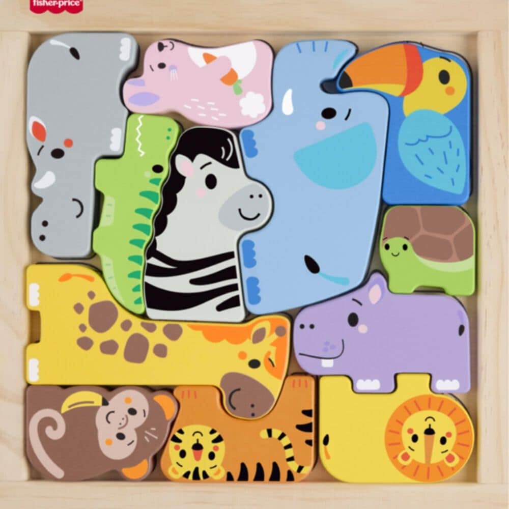 PREORDER Infant Toys - Wooden Animal Puzzle