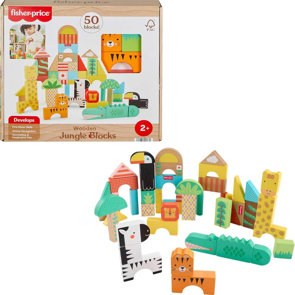 PREORDER Infant Toys - Wooden Jungle Blocks
