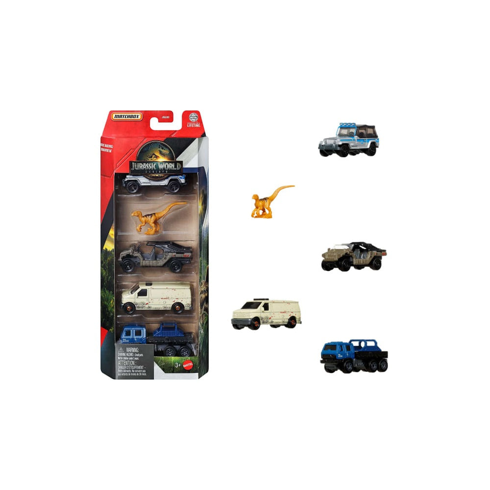 PREORDER Matchbox -  Jurassic World 5-Pack Assortment (12)