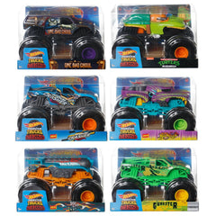 Hot Wheels - Monster Trucks - Oversized Die-Cast Singles Assortment (4)