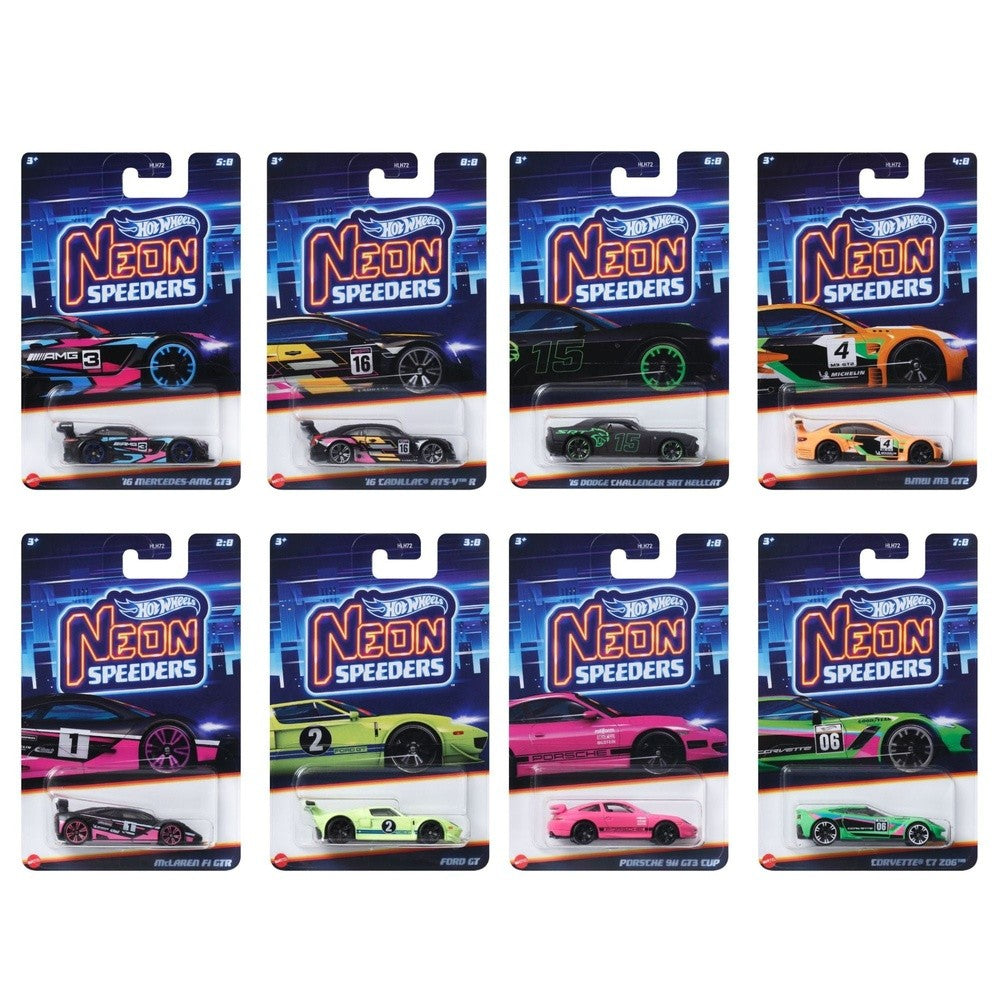 Hot Wheels - Neon Speeders Assortment (10)