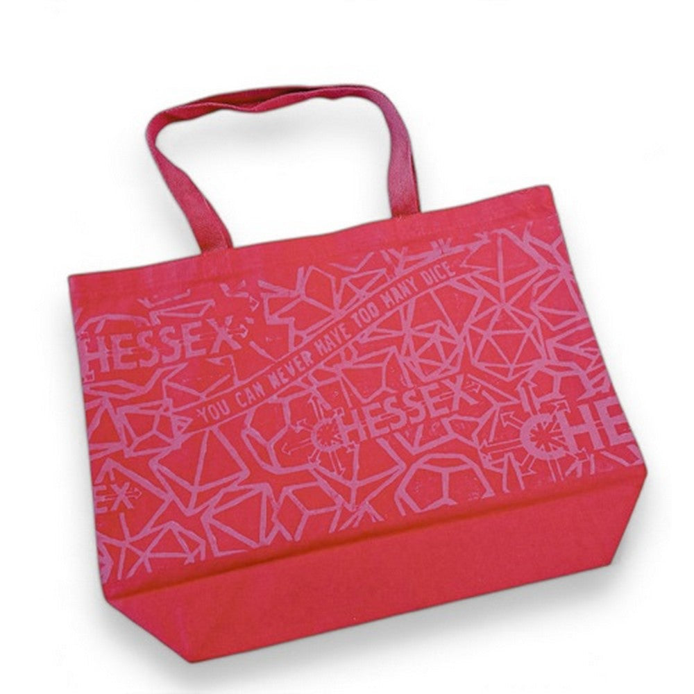 CHX 85104 Large Flat Bottom Red Tote Bag