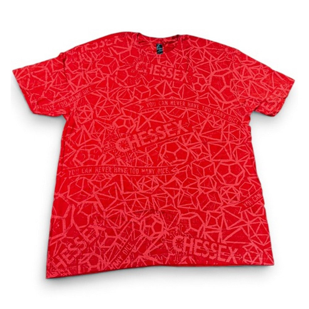 PREORDER CHX 87043 Unisex Chessex T-Shirt - Red - Size M