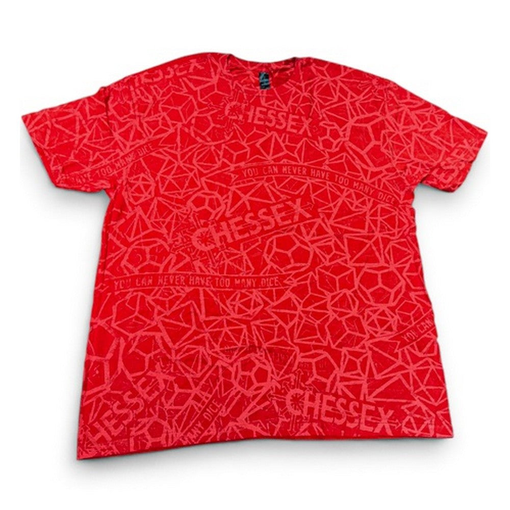 PREORDER CHX 87045 Unisex Chessex T-Shirt - Red - Size XL