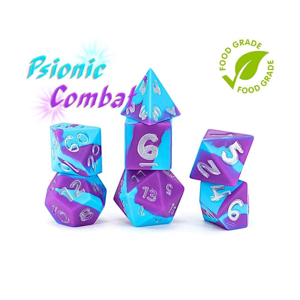 PREORDER GateKeeper Games - Anti-Stress Dice - Psionic Combat - Silicone Dice Set 7