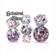 PREORDER GateKeeper Games - Double Dice - Cathedral Glass - Dice Set 7