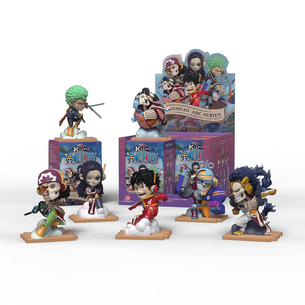 Mighty Jaxx: XXRAY  One Piece Egghead Arc Series Part 1 Display