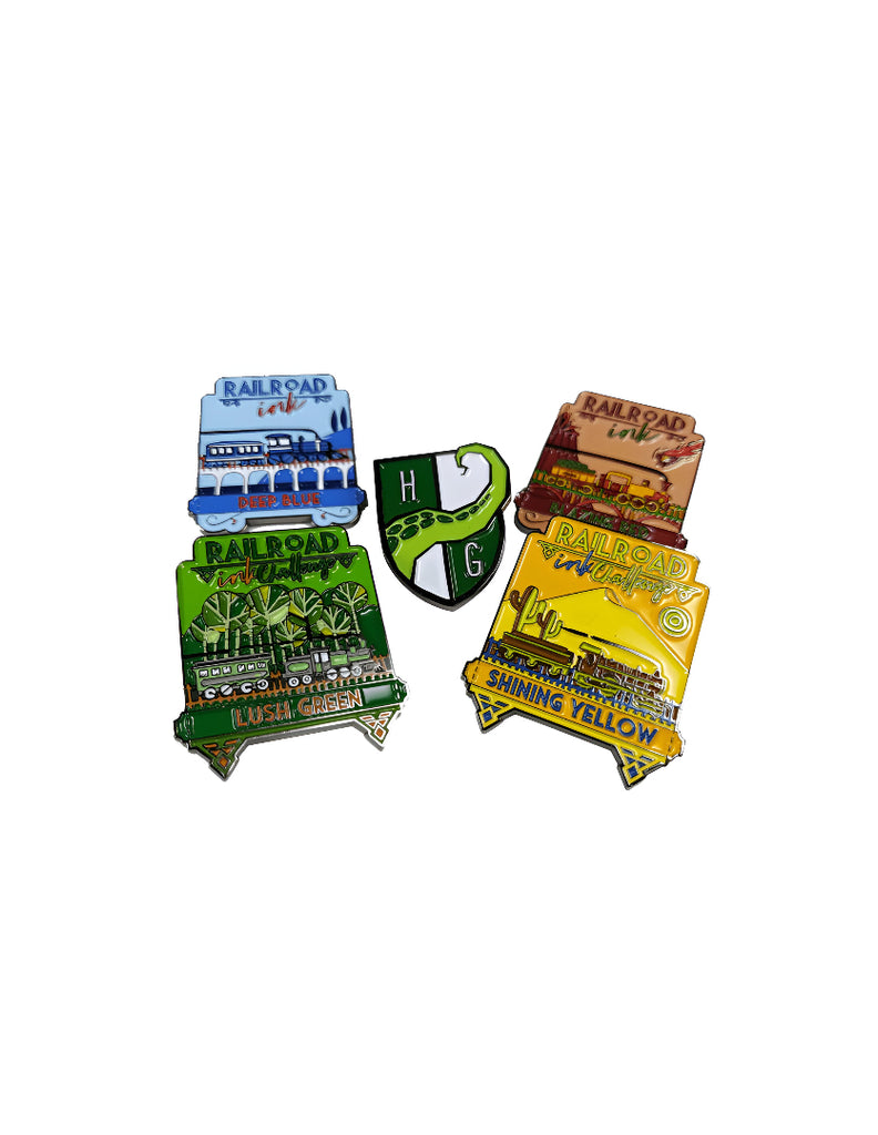 PREORDER Railroad Ink Challenge - Enamel Pins Pack