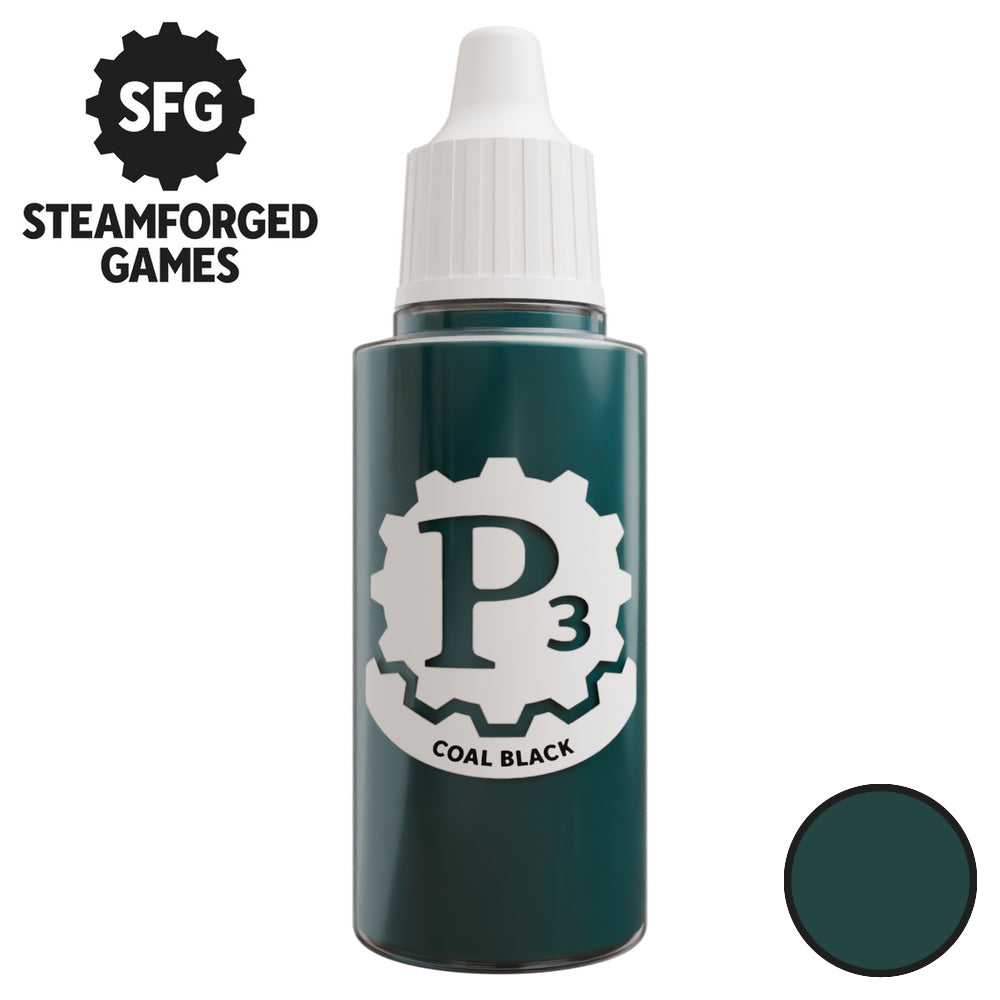 P3 Paints - Coal Black - 18ml