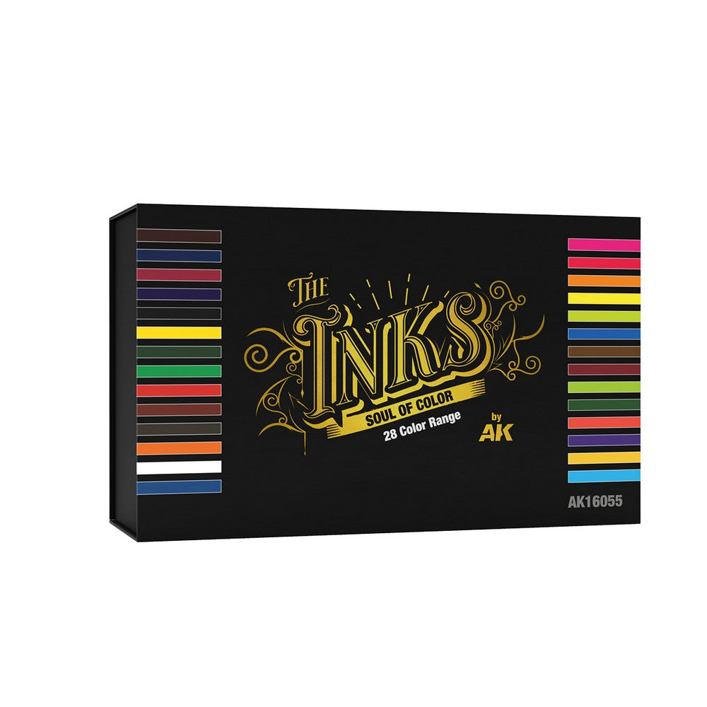 PREORDER AK Interactive - The Inks - Special Box Full Range The Inks (28 Colors X 30 ml)