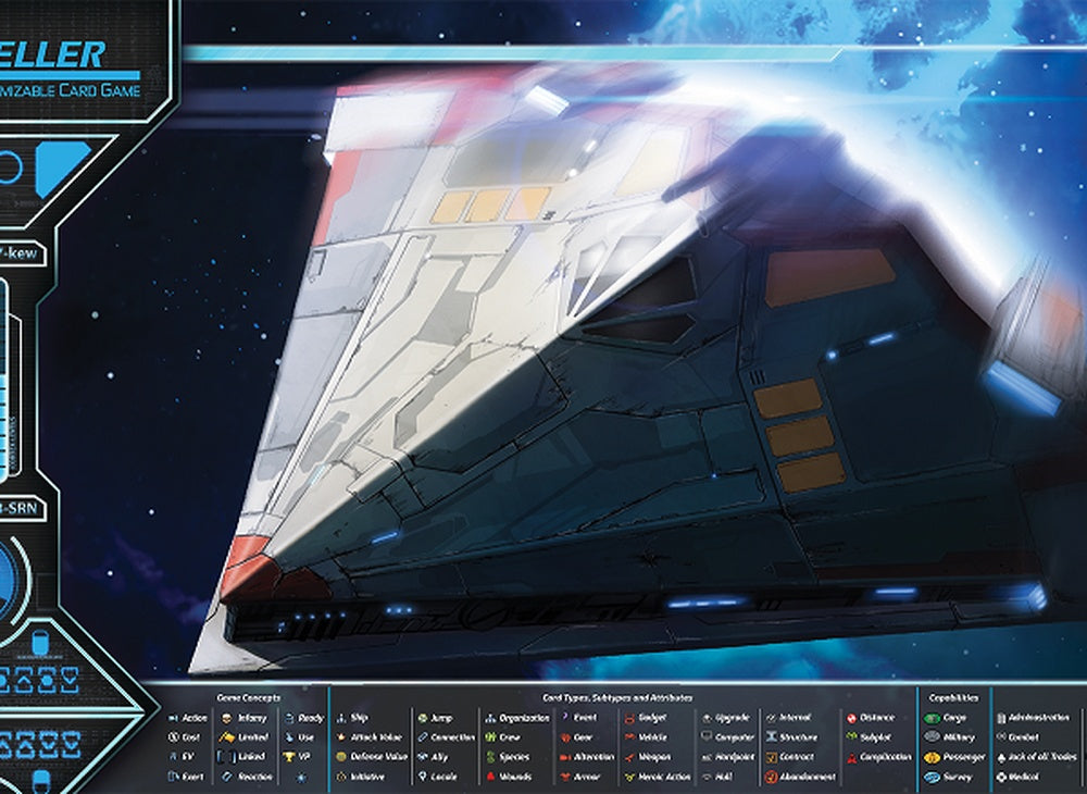 PREORDER Traveller CCG Playmat B Scout Ship
