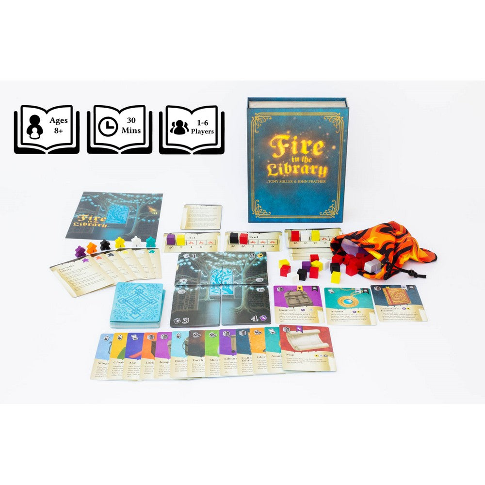 PREORDER Fire in the Library Card Game