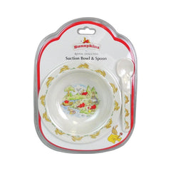 PREORDER Bunnykins: Suction Bowl with Spoon - White