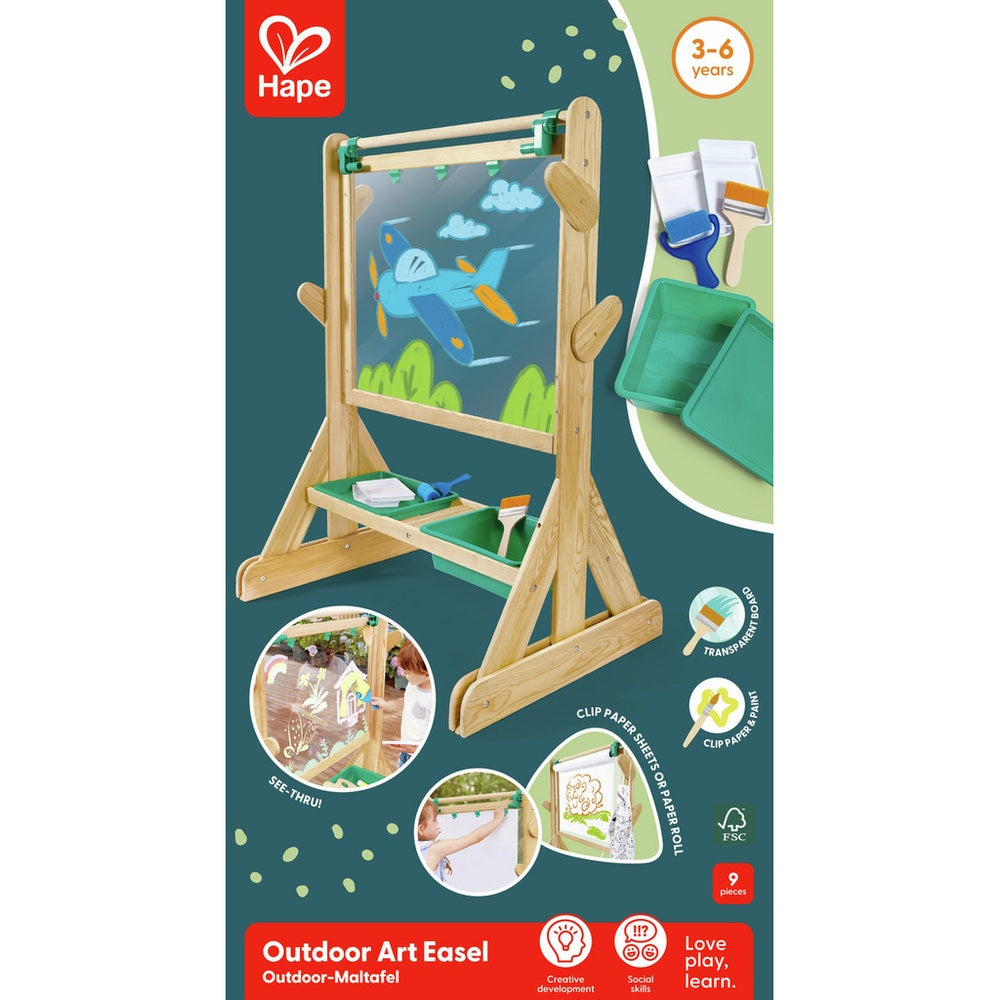 PREORDER Hape - Arts & Crafts: Outdoor Art Easel