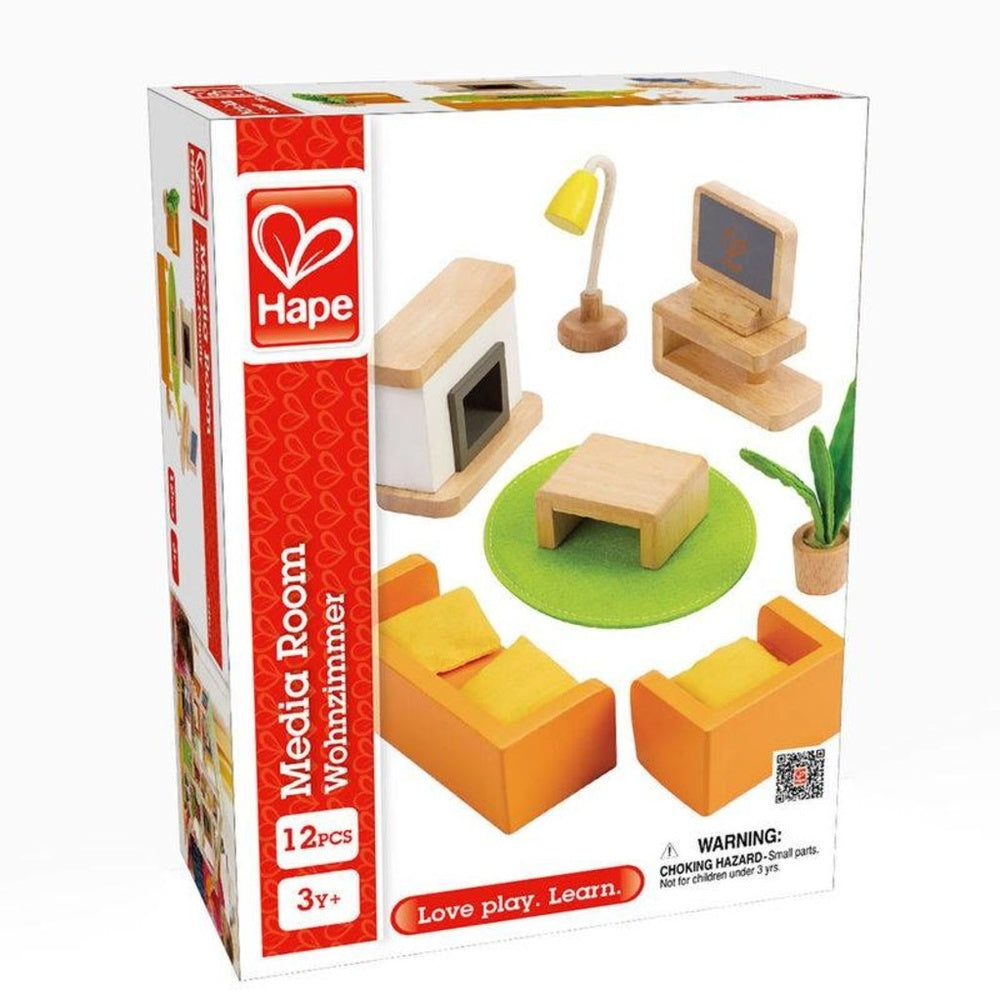 PREORDER Hape - Doll House & Furniture: Media Room