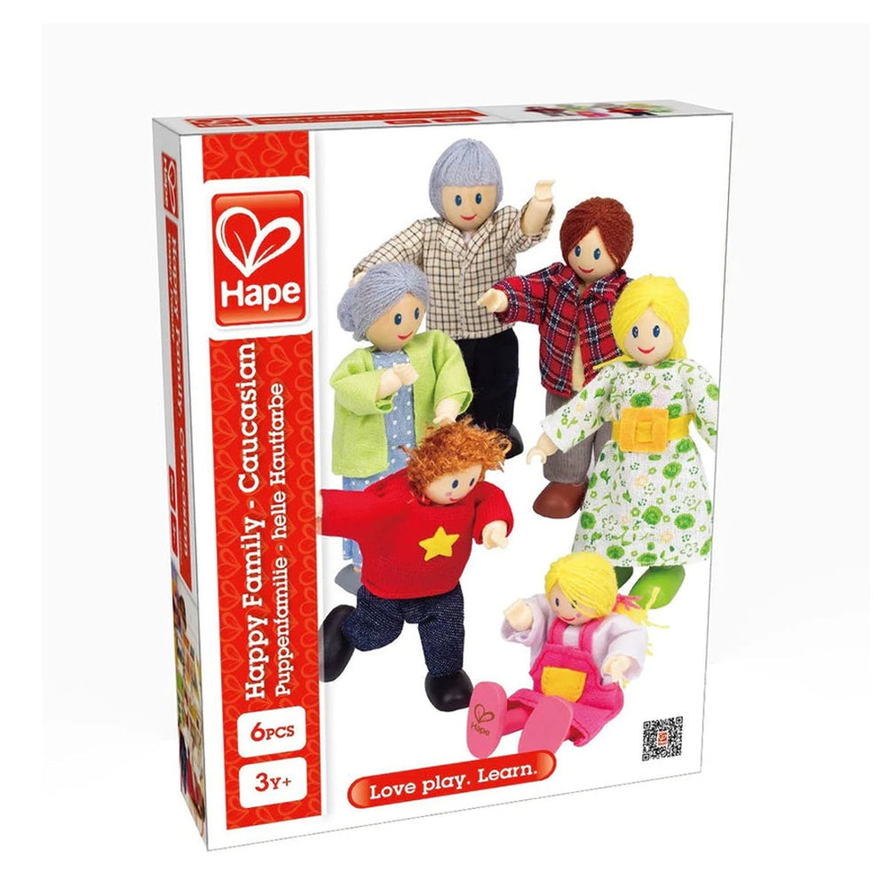 PREORDER Hape - Doll House & Furniture: Happy Family - Caucasian