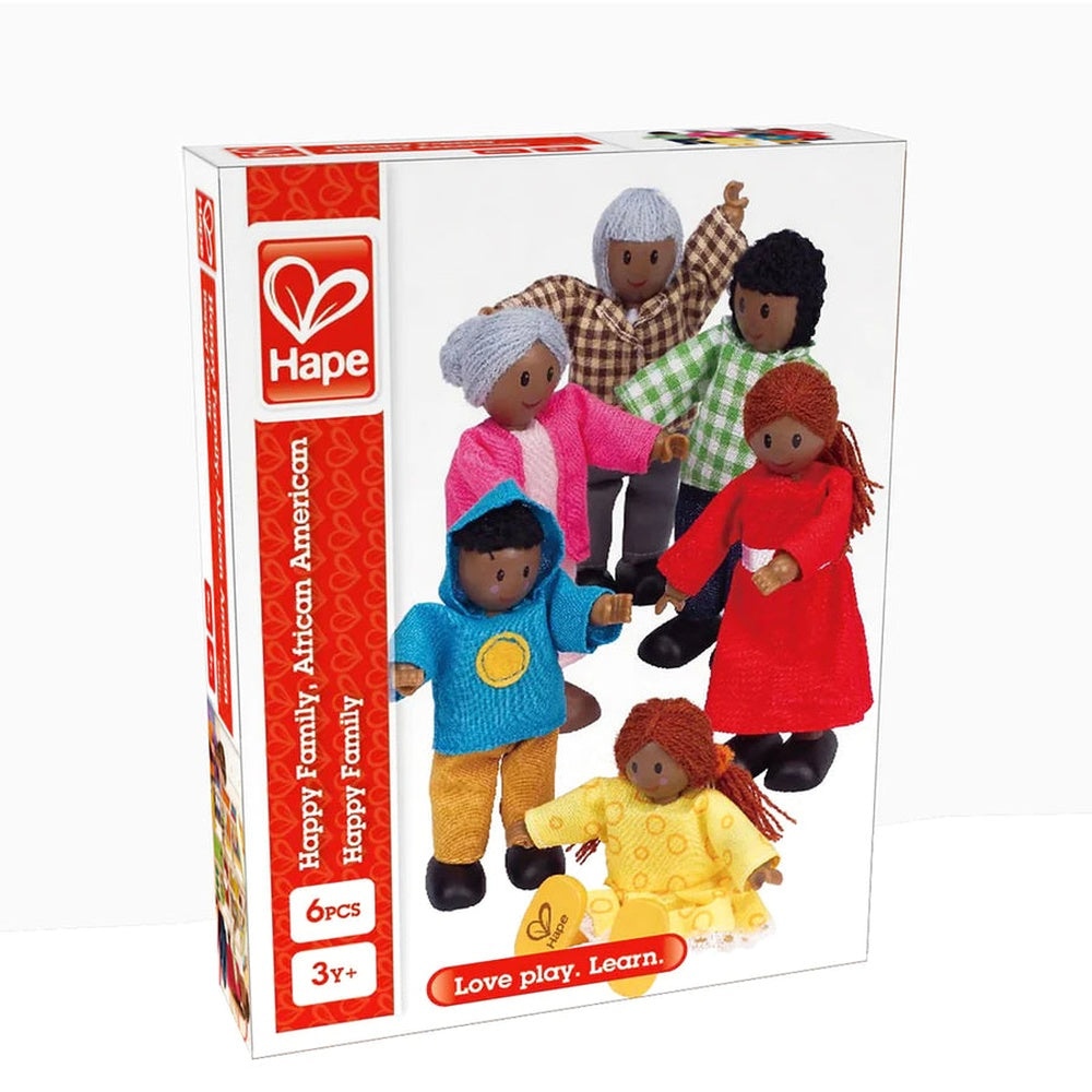 PREORDER Hape - Doll House & Furniture: Happy Family - African American