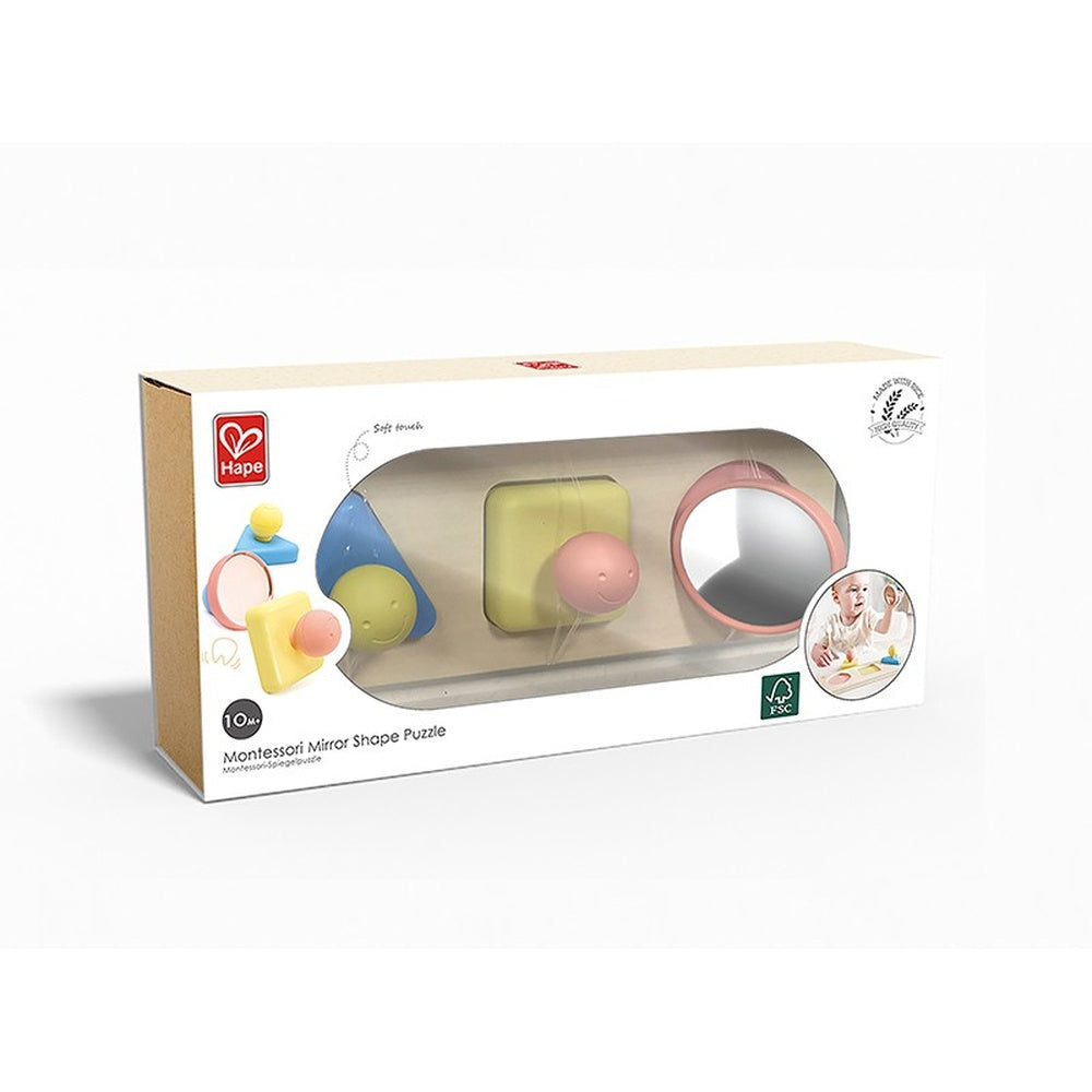 PREORDER Hape - Infant Toys: Montessori Mirror Shape Puzzle