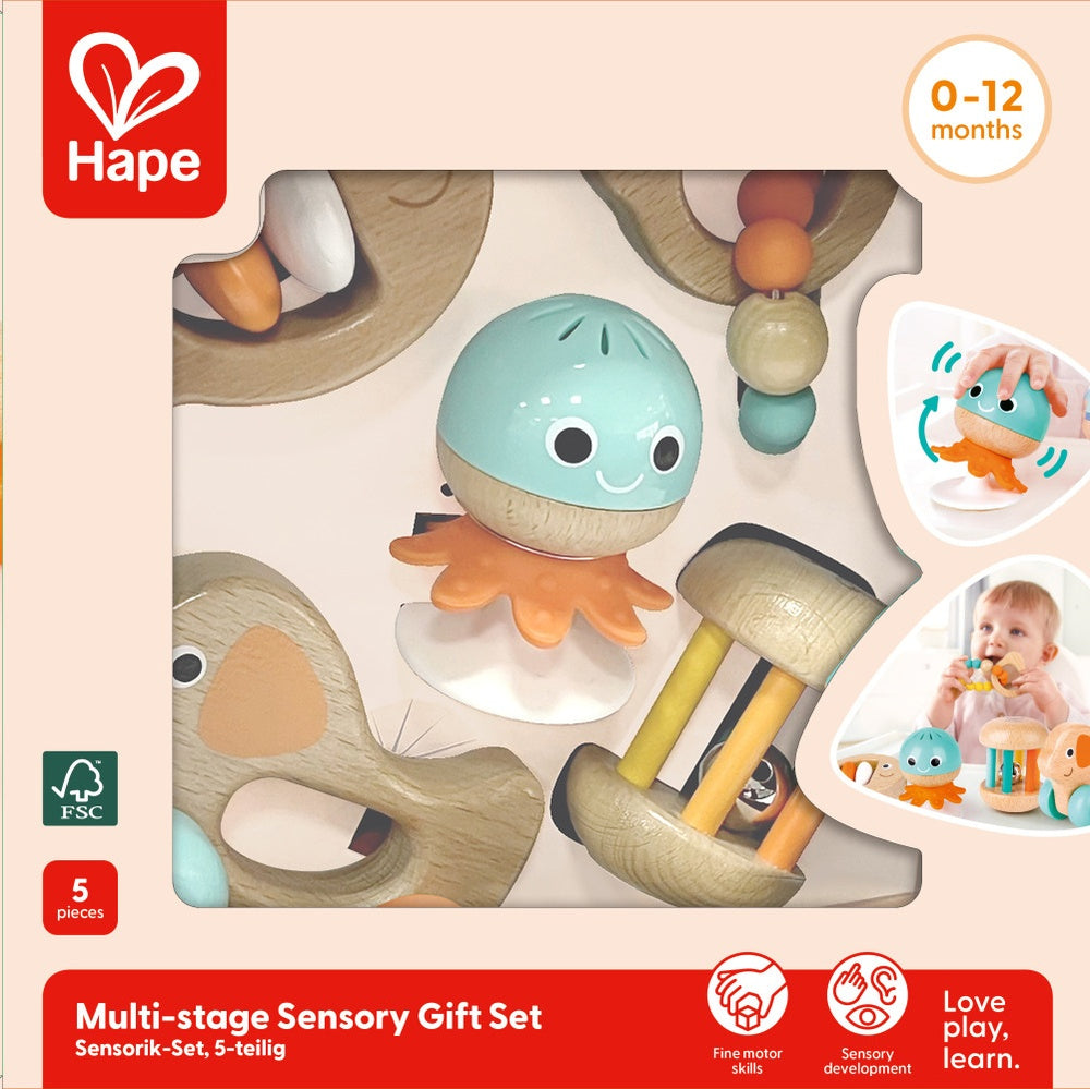 PREORDER Hape - Infant Toys: Multi-Stage Sensory Gift Set