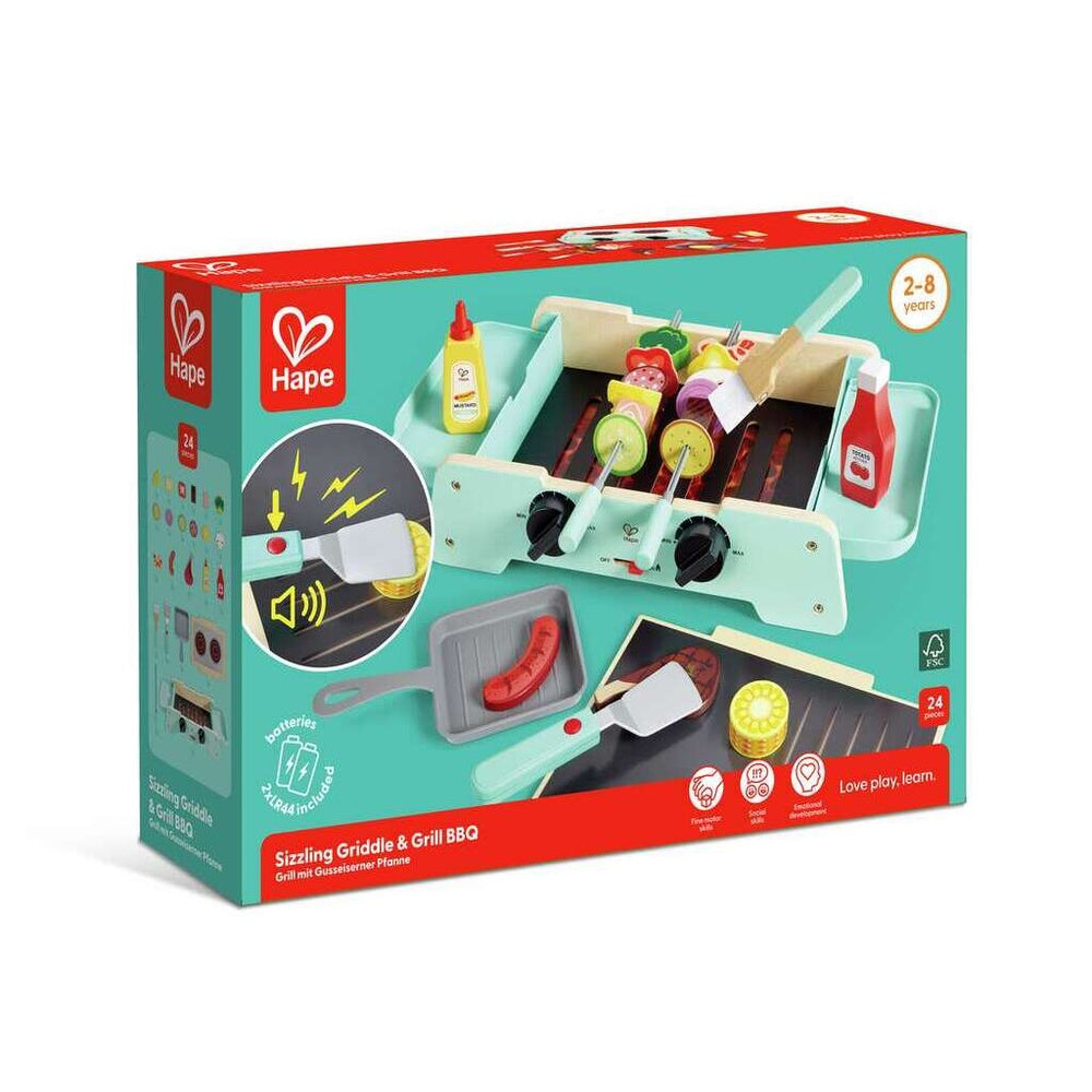 PREORDER Hape - Kitchen & Food: Sizzling Griddle & Grill BBQ