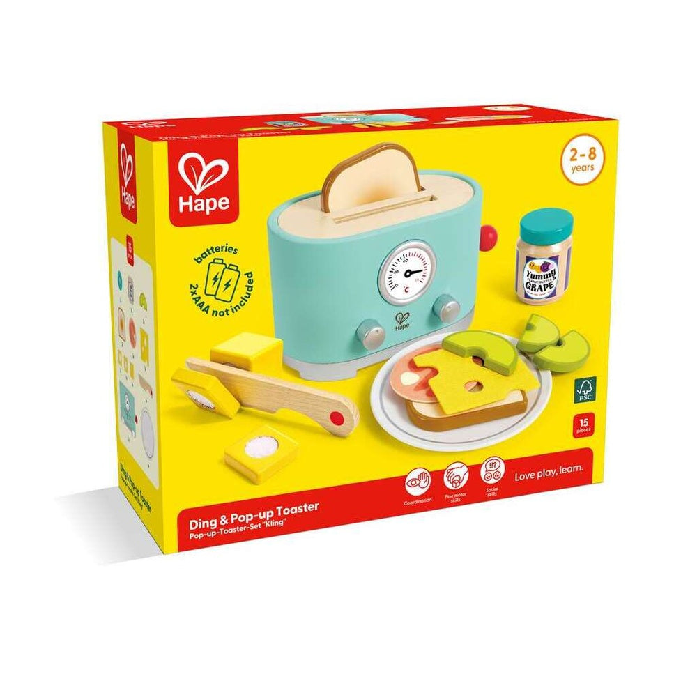 PREORDER Hape - Kitchen & Food: Ding & Pop-Up Toaster