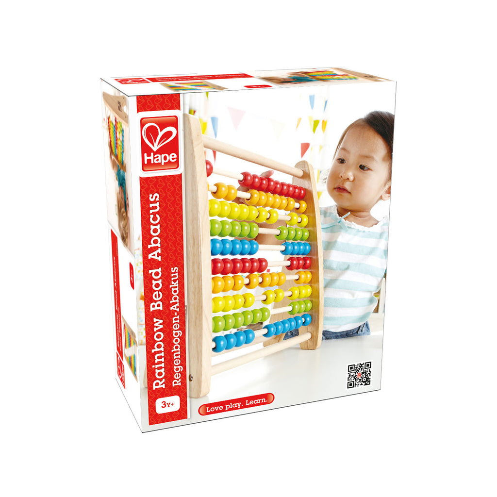 PREORDER Hape - Learning Toys: Rainbow Bead Abacus