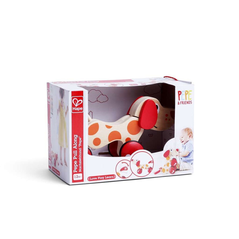 PREORDER Hape - Push & Pull: Pepe Pull Along