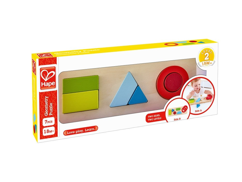PREORDER Hape - Puzzles: Geometry Puzzle